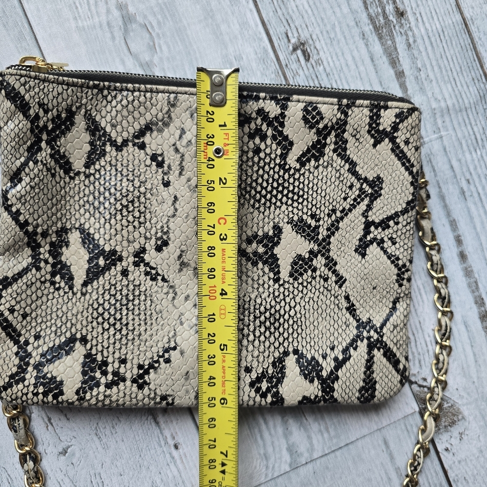American Eagle Snakeskin Pattern Chain Strap Crossbody Purse - Picture 11 of 11
